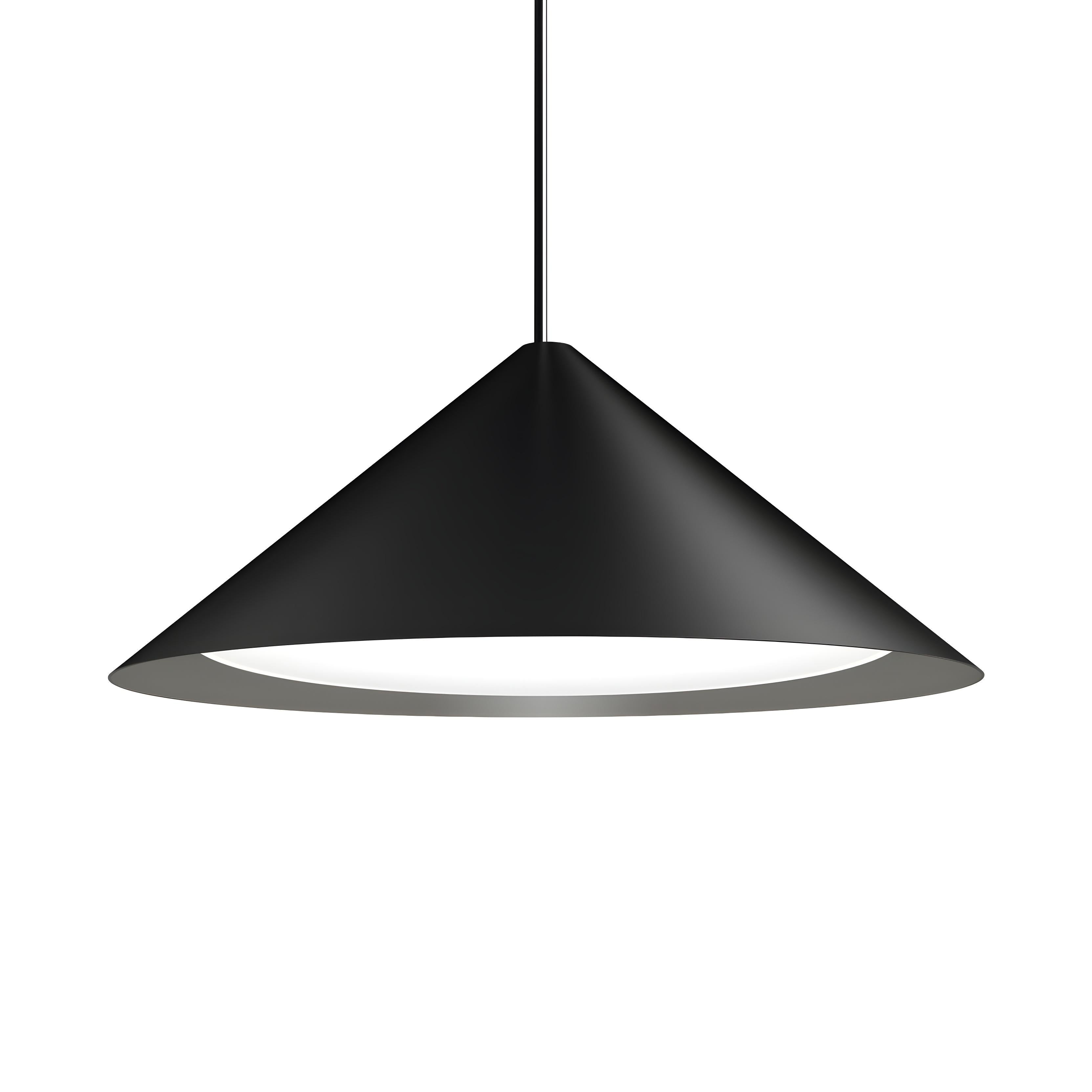 Висяща LED лампа Radiant PL | Конусовидна | 16W | Черна | Ø650 mm