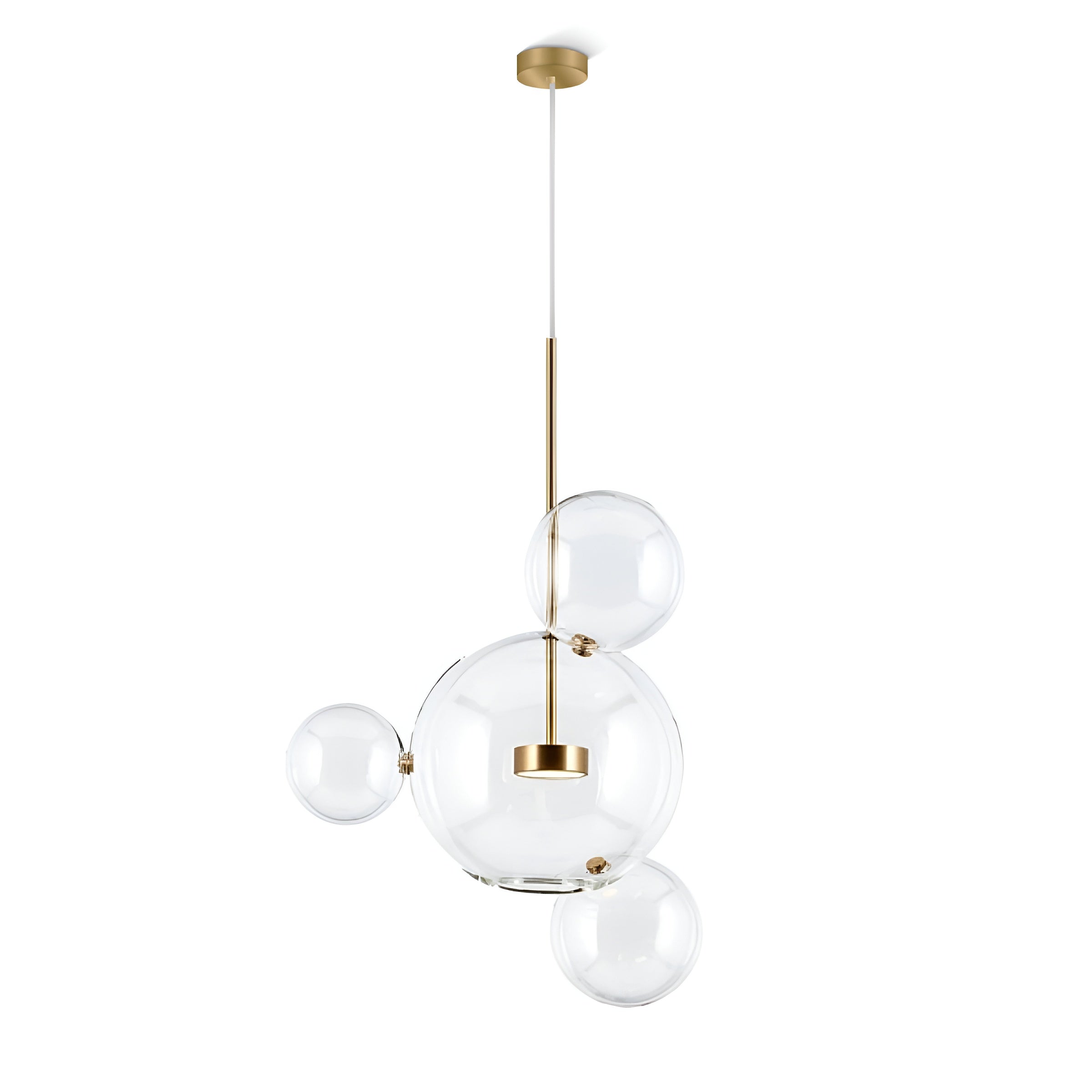 Висяща LED лампа Orbital 4 | 4 стъклени мехурчета | 7W | 3000K
