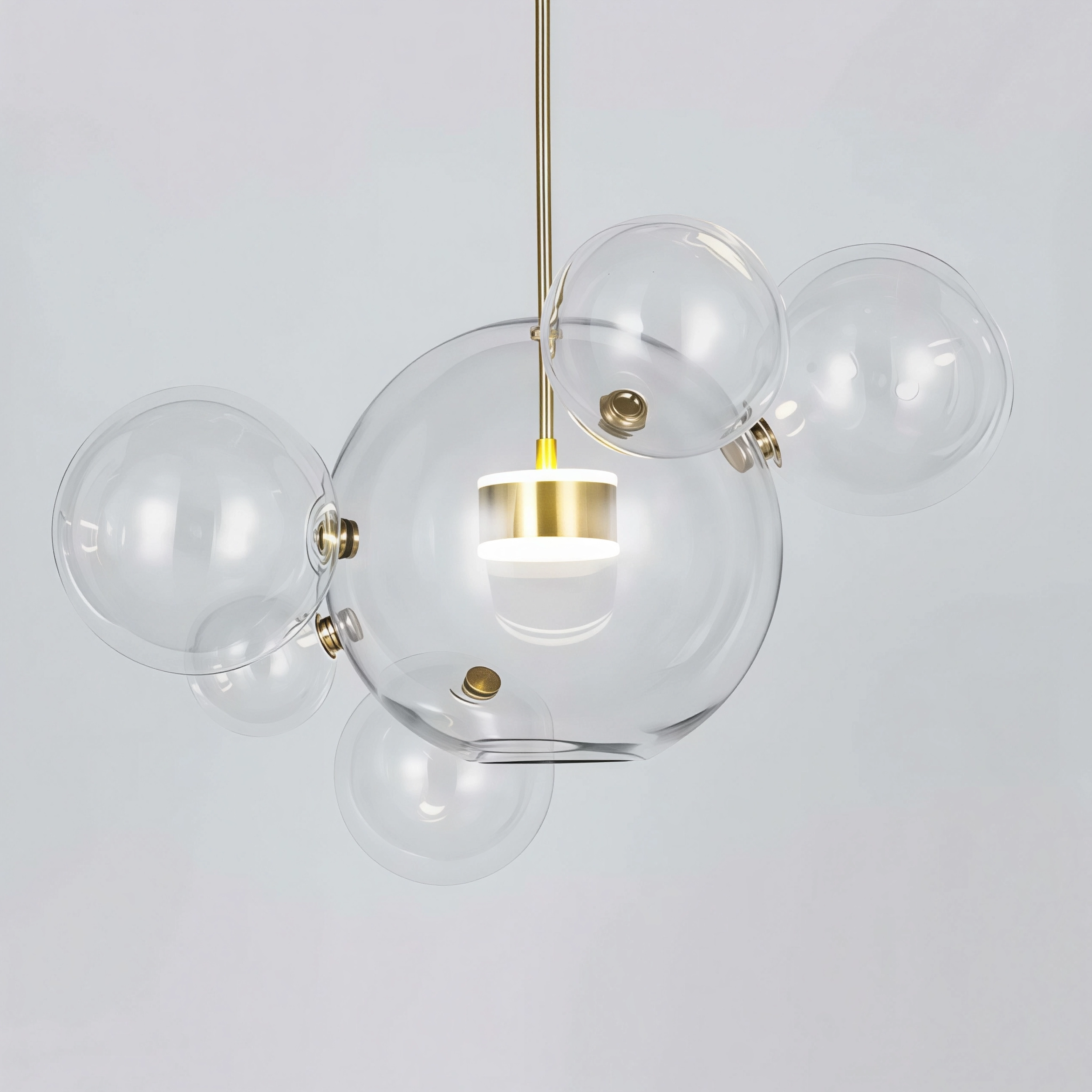 Висяща LED лампа с 6 стъклени мехурчета Orbital 6 | 10W | 3000K