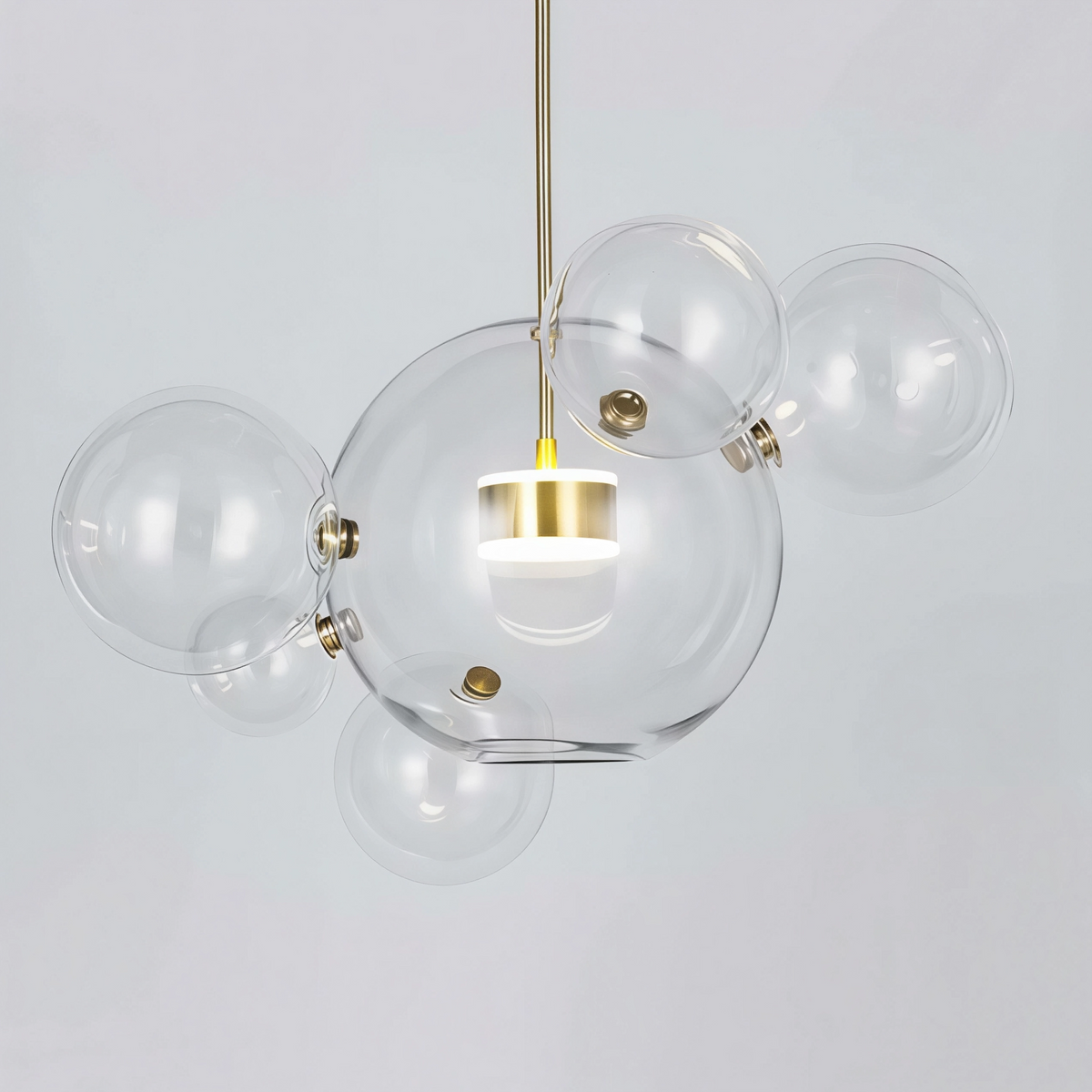 Висяща LED лампа с 6 стъклени мехурчета Orbital 6 | 10W | 3000K