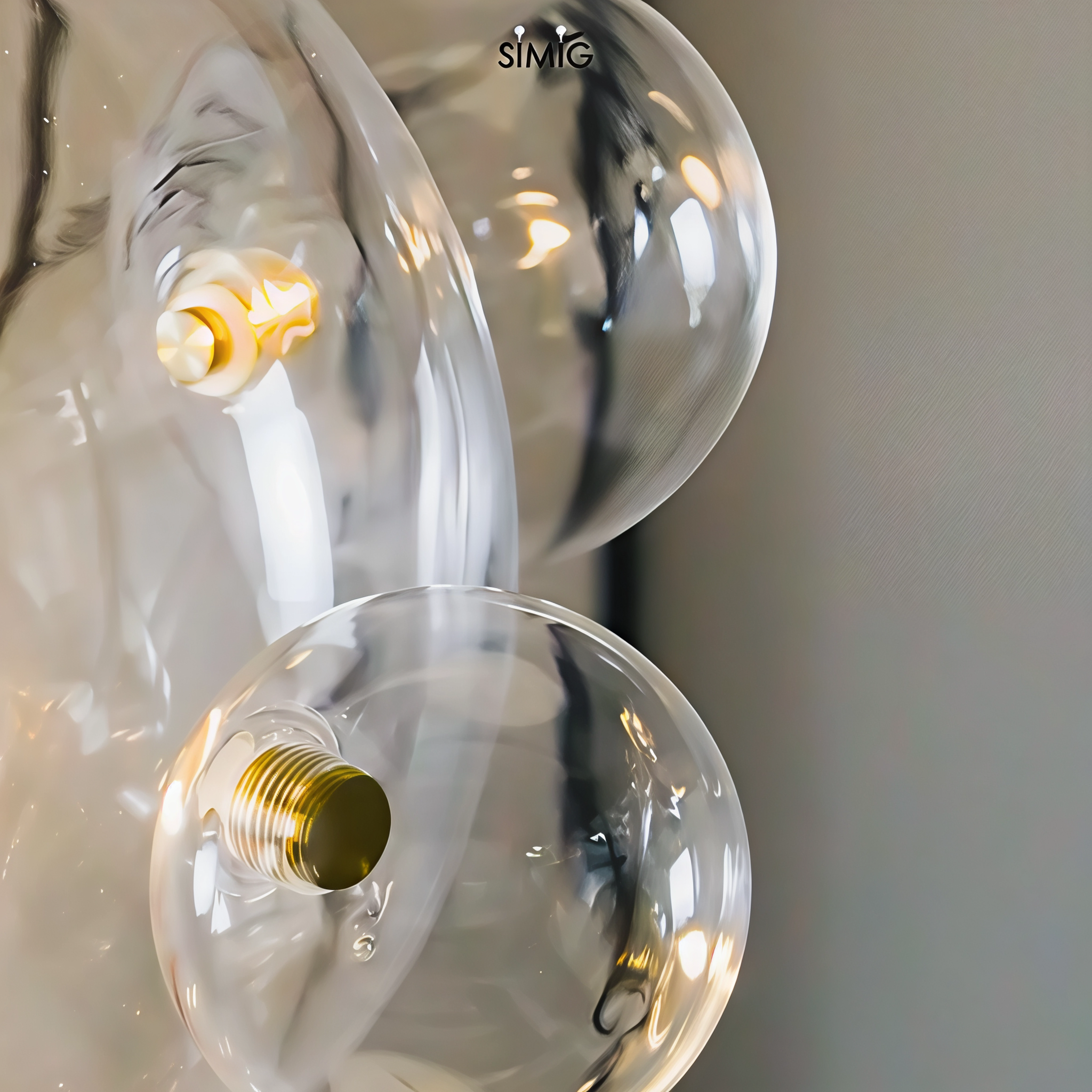 Висяща LED лампа с 6 стъклени мехурчета Orbital 6 | 10W | 3000K