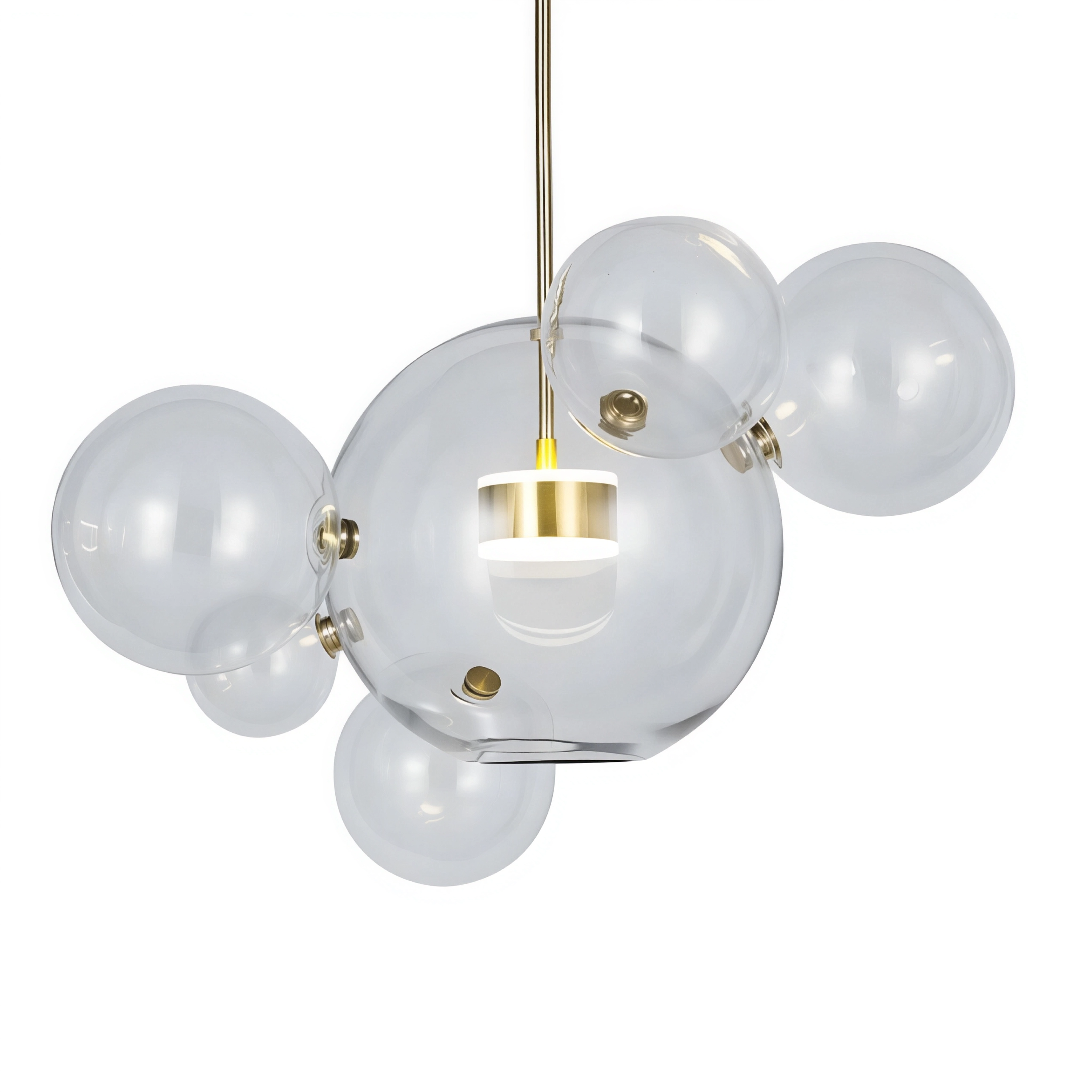 Висяща LED лампа с 6 стъклени мехурчета Orbital 6 | 10W | 3000K
