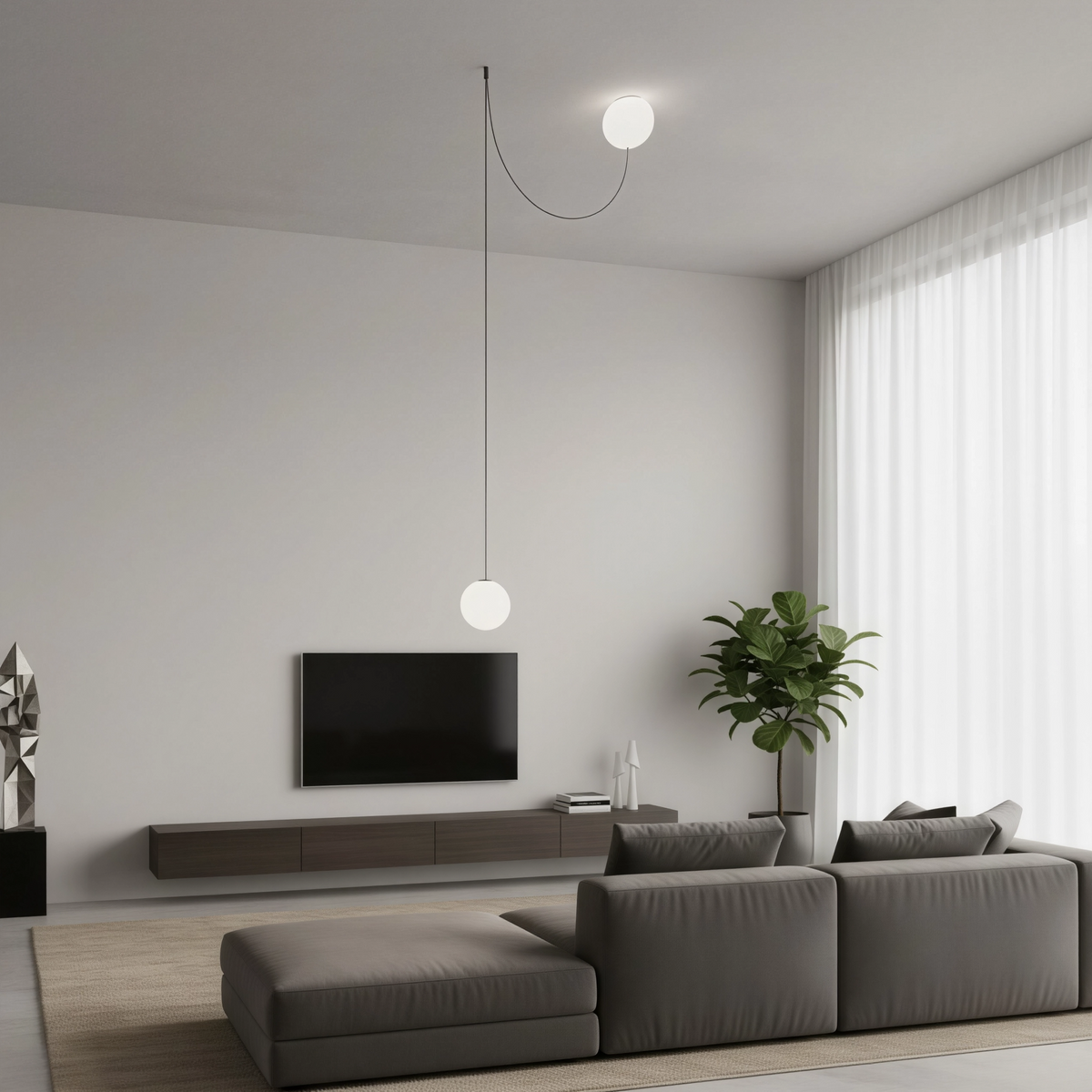 Висяща LED лампа Lumisens | Тип въже | 36W | 3000K
