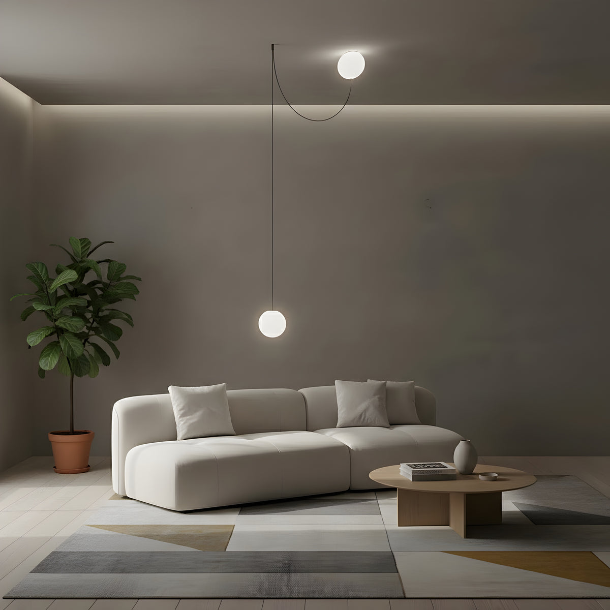 Висяща LED лампа Lumisens | Тип въже | 36W | 3000K
