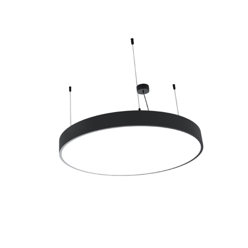 Висяща LED плафониера с Veny Hanging | Ø30–Ø60cm | Черна | IP44