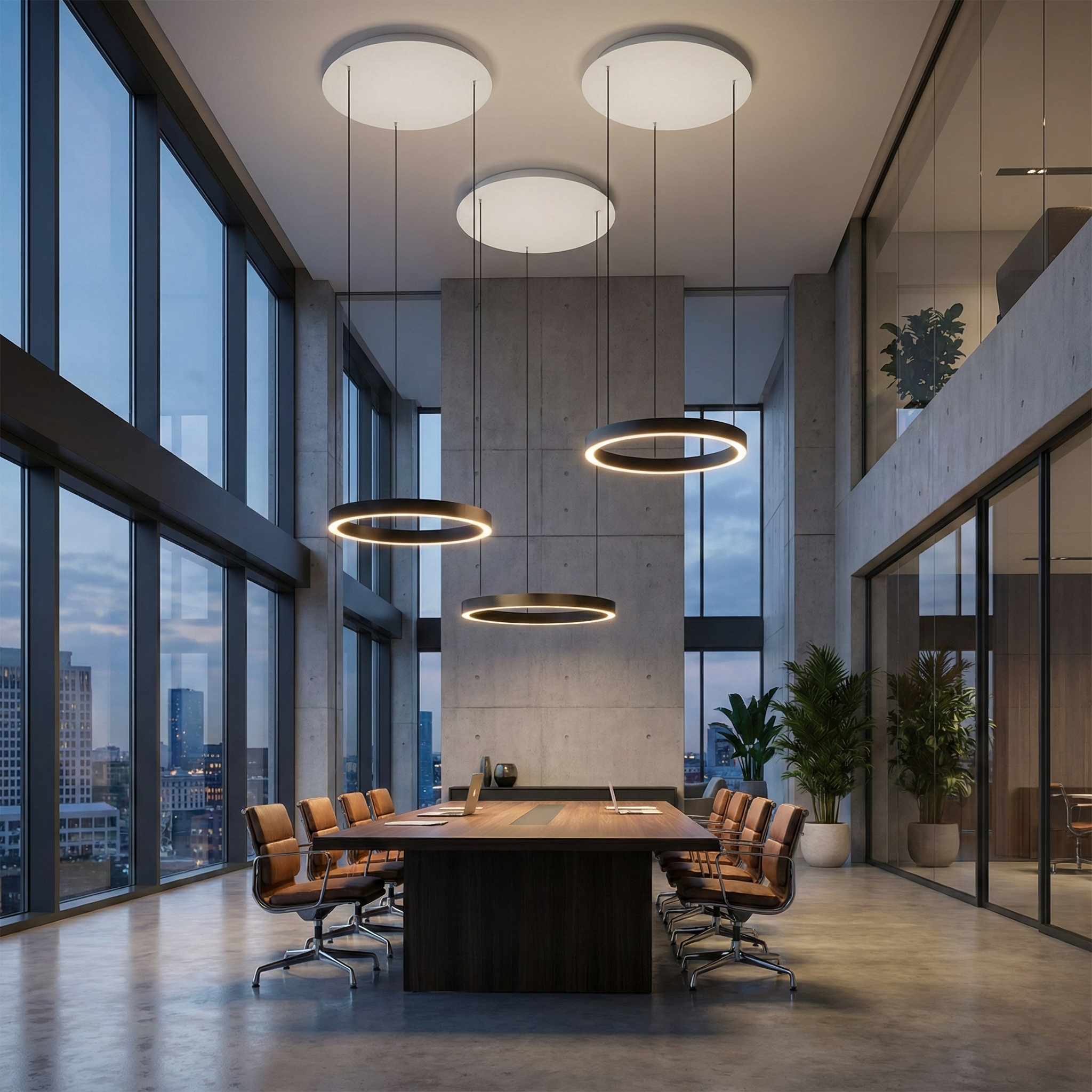 Висящо LED тяло Luno | Тип пръстен | Дистанционно управление | 36W