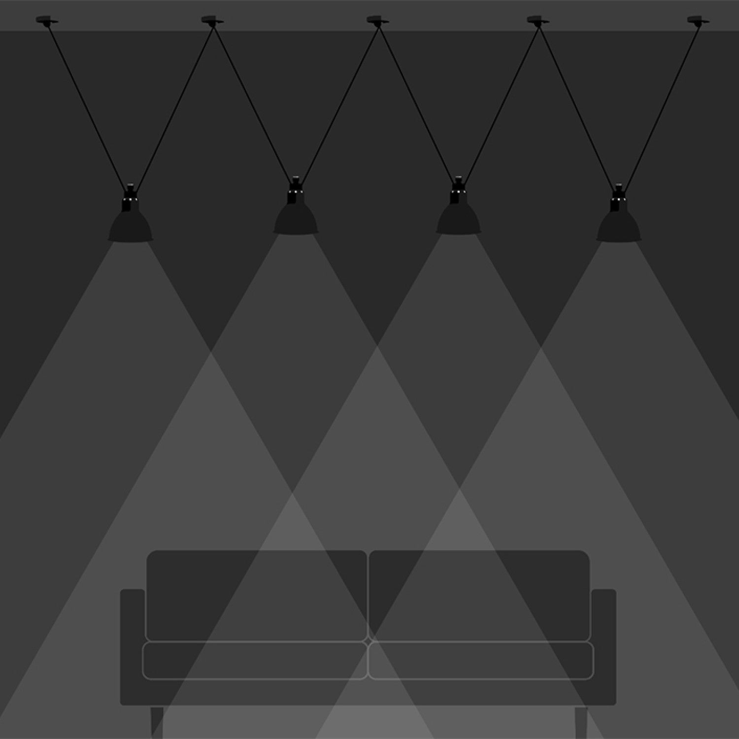 Висящо осветление Linea Five - alternate view