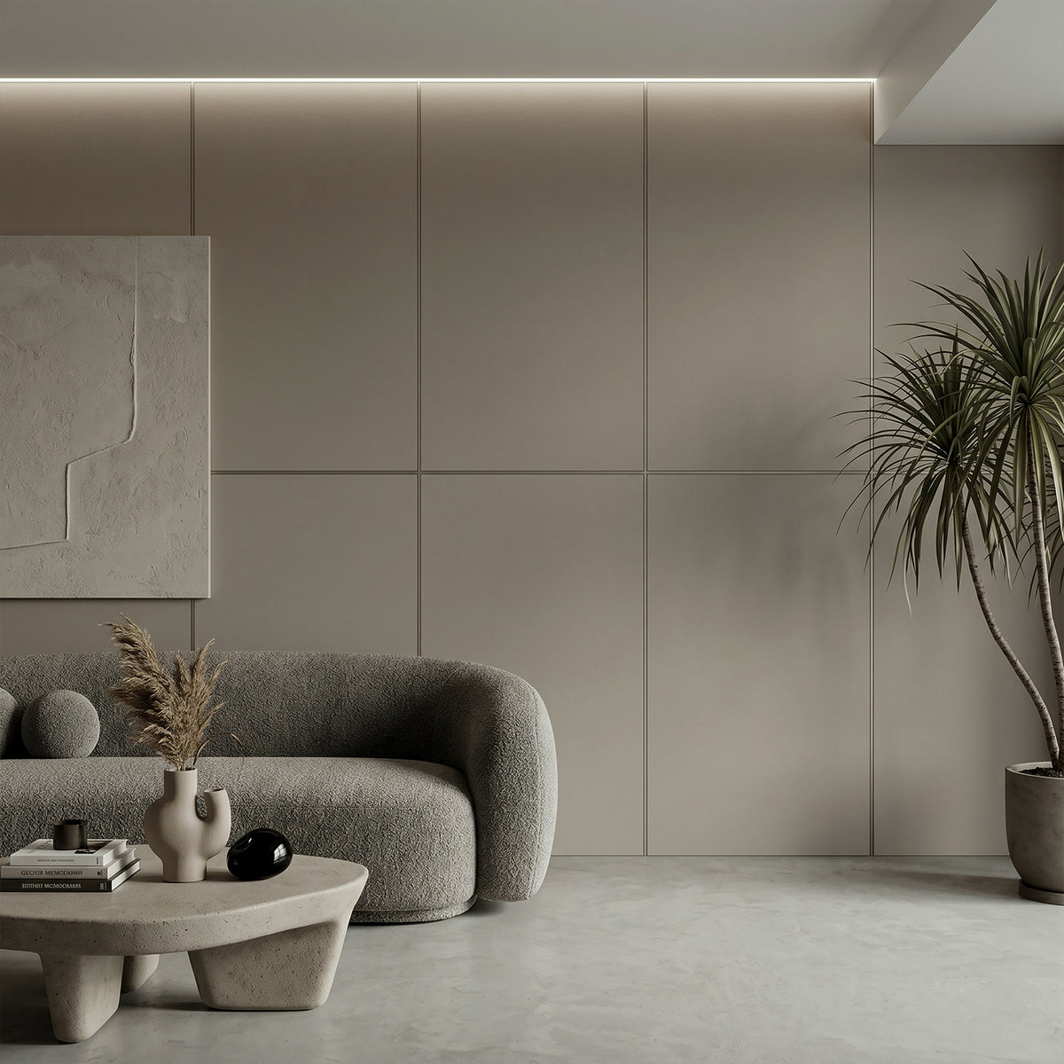 WPC панел Light Brown Grey в сиво-кафяв тон | 288 x 122cm