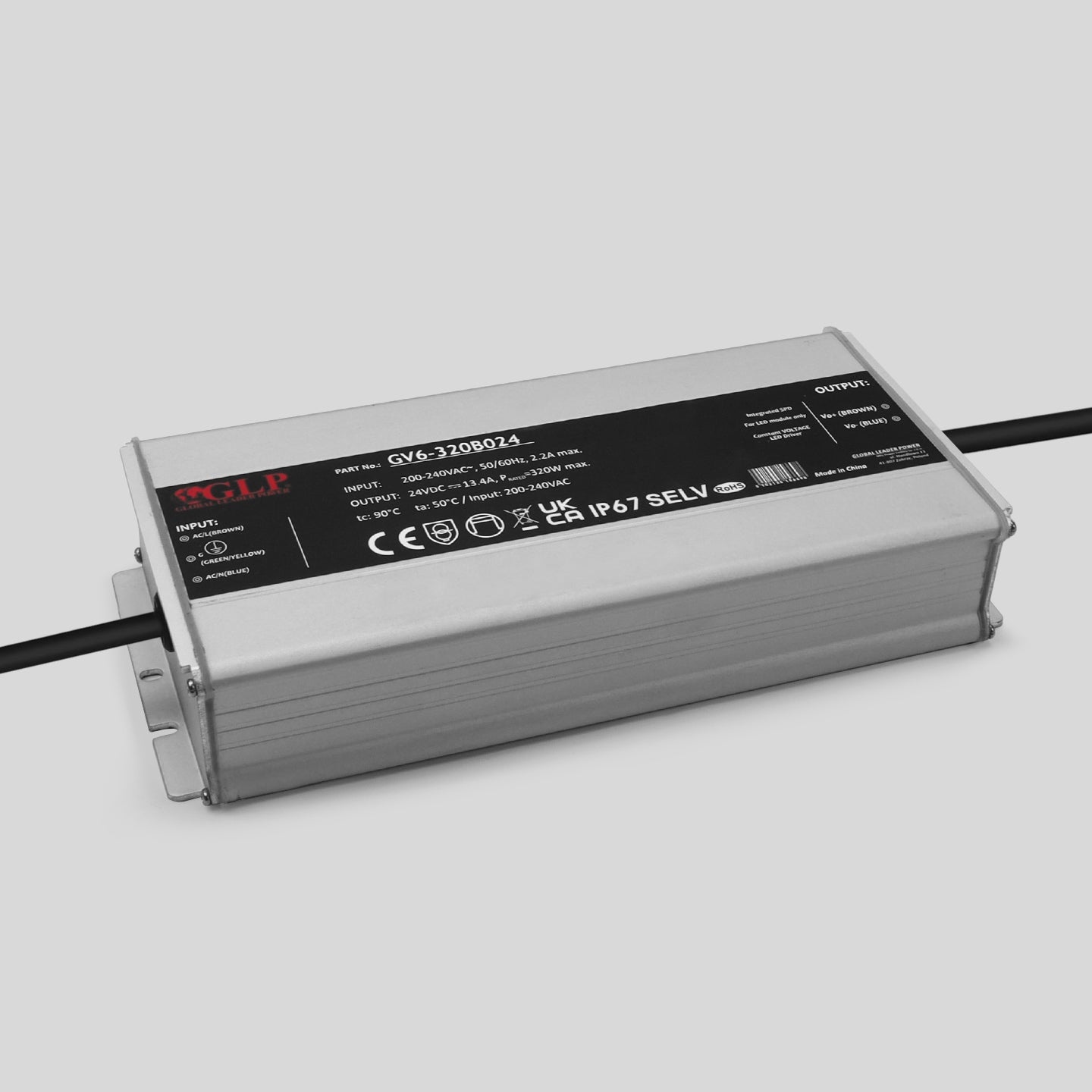Захранване за LED осветление GLP GPV, 24V, 4.2A, IP67