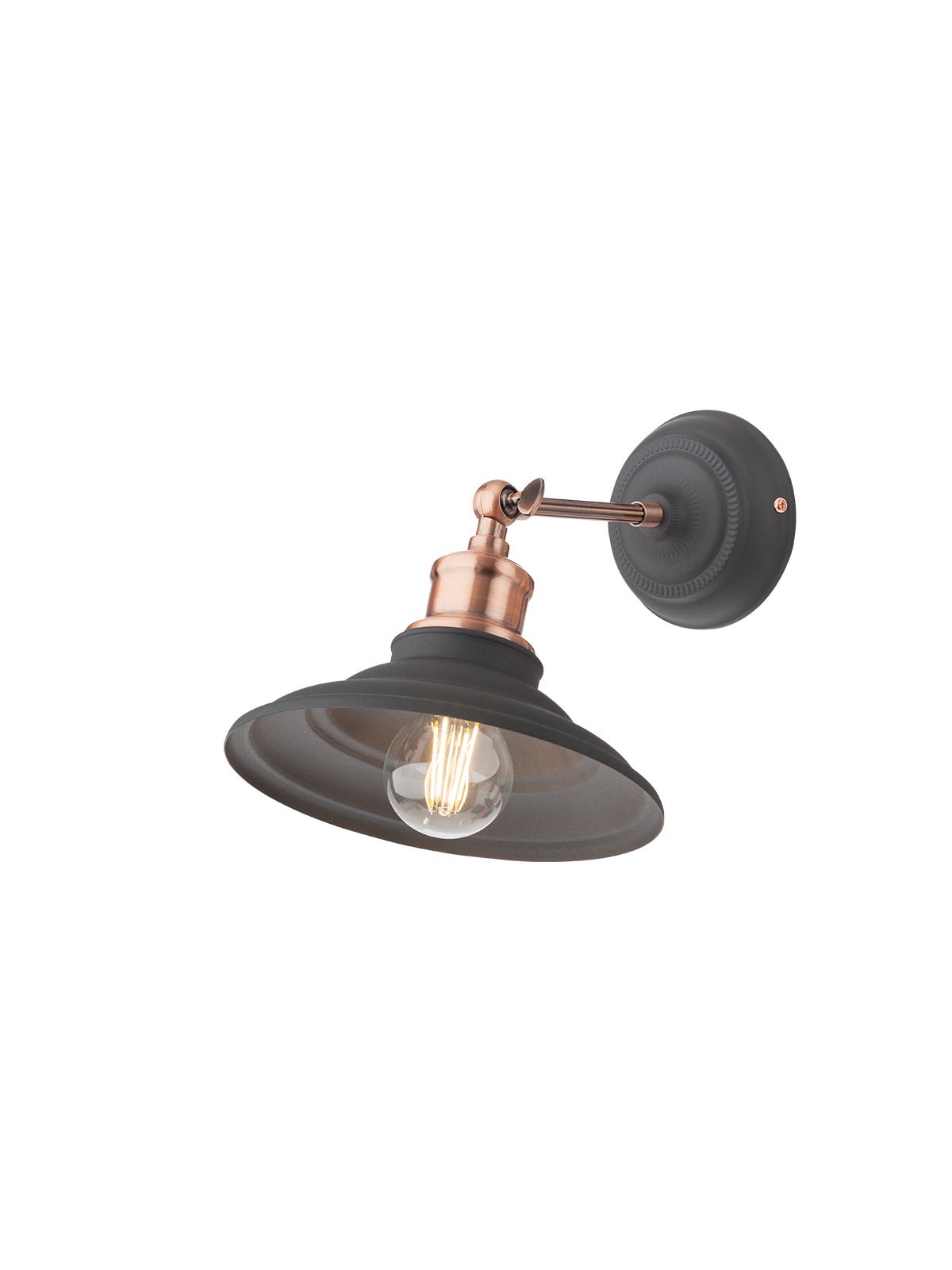 Стенен аплик SPINNER 1X42W E27 пясъчно BK+ червен мед