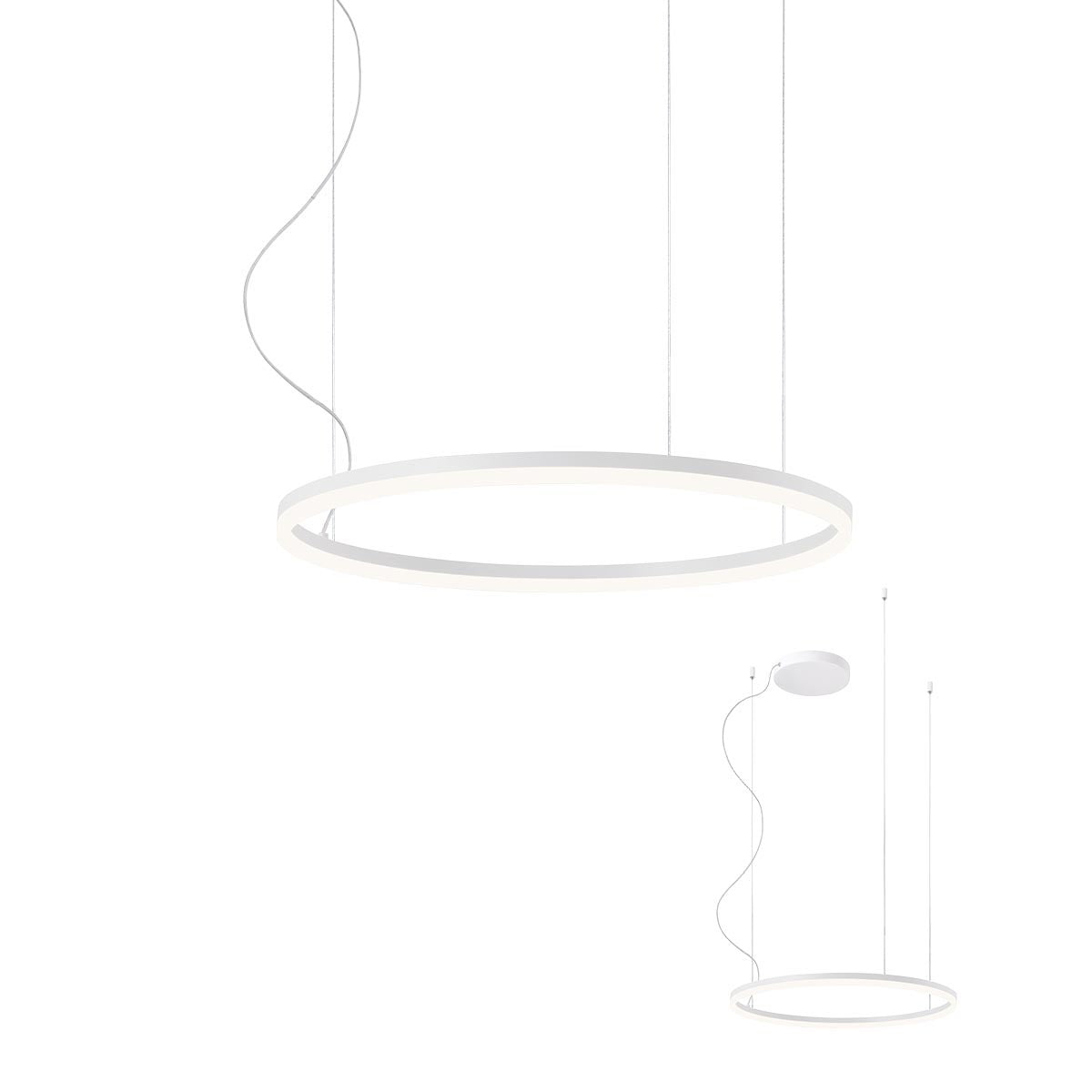 Висящо LED осветително тяло ORBIT 40.5W D600 пясъчно бял 3000K TRIAC