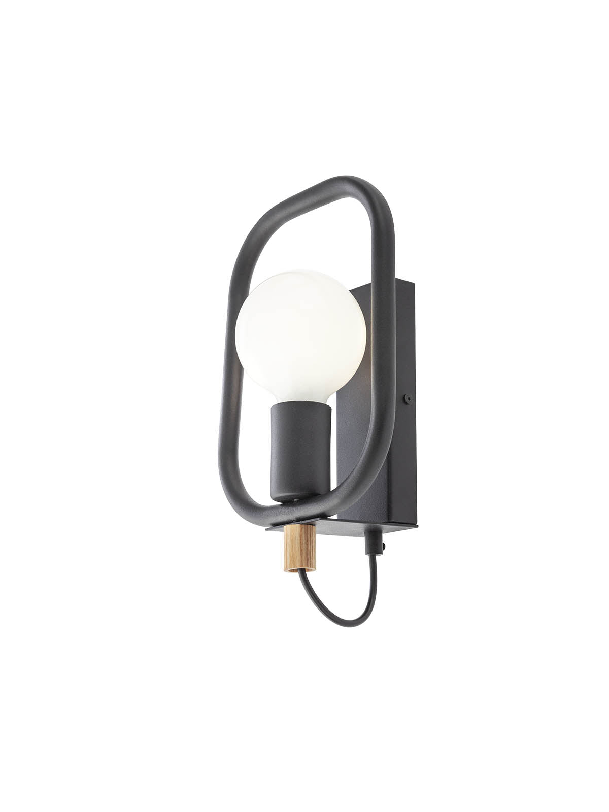 Стенен аплик AERIS 1x42W E27 черен