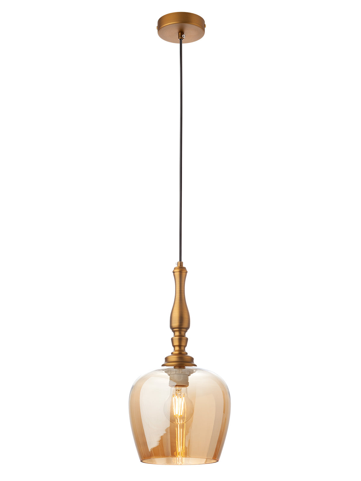 Висящо осветително тяло TOLL 1X42W E27 AMBER