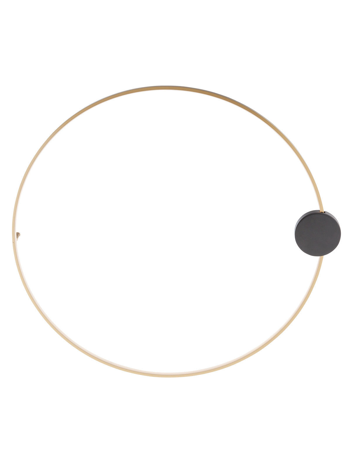 Стенен аплик/плафон LED ATOM 23W 3000K D800 черен/месинг