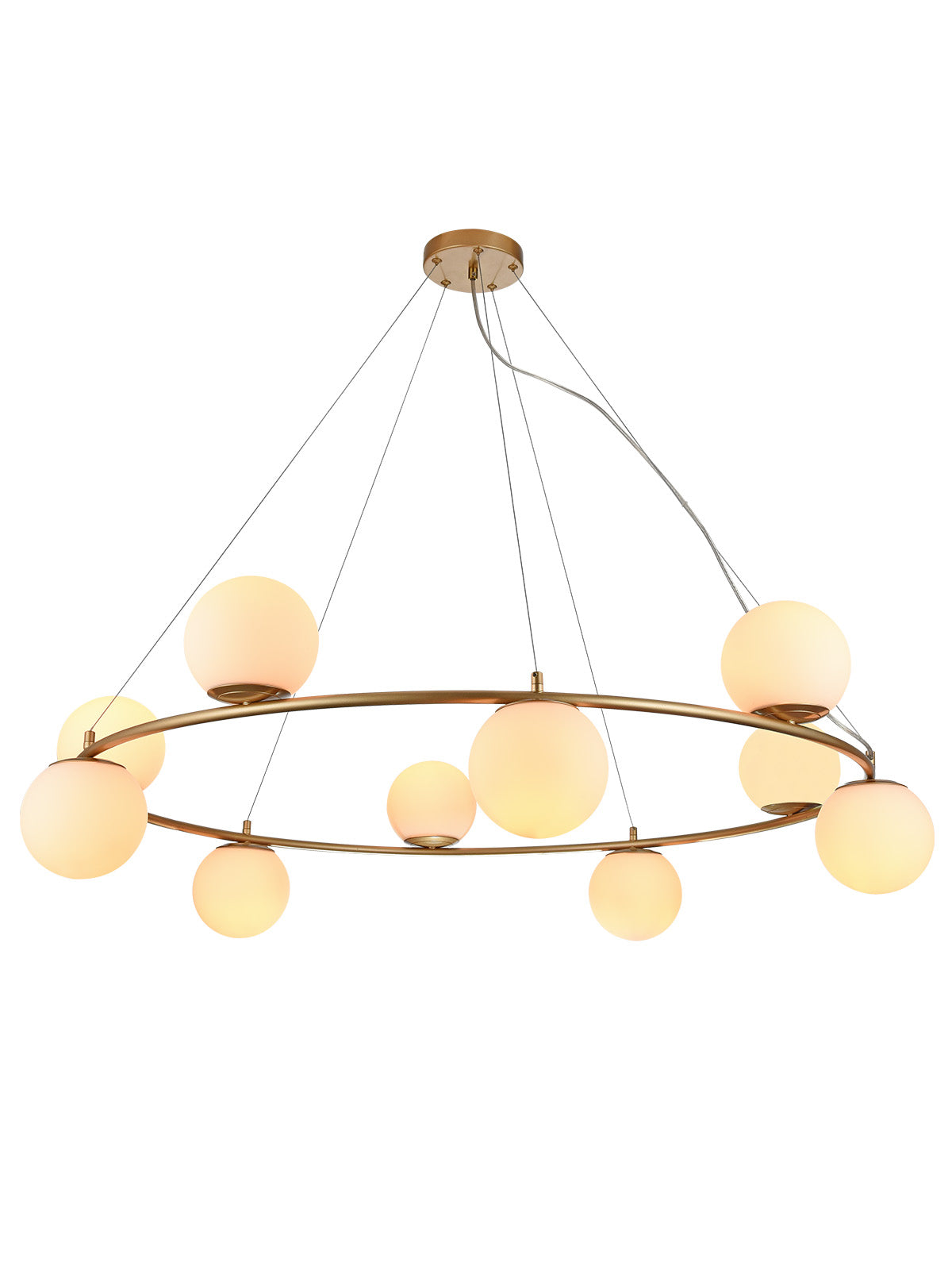 Висящо осветително тяло BOWLING 10x28W E14 GD