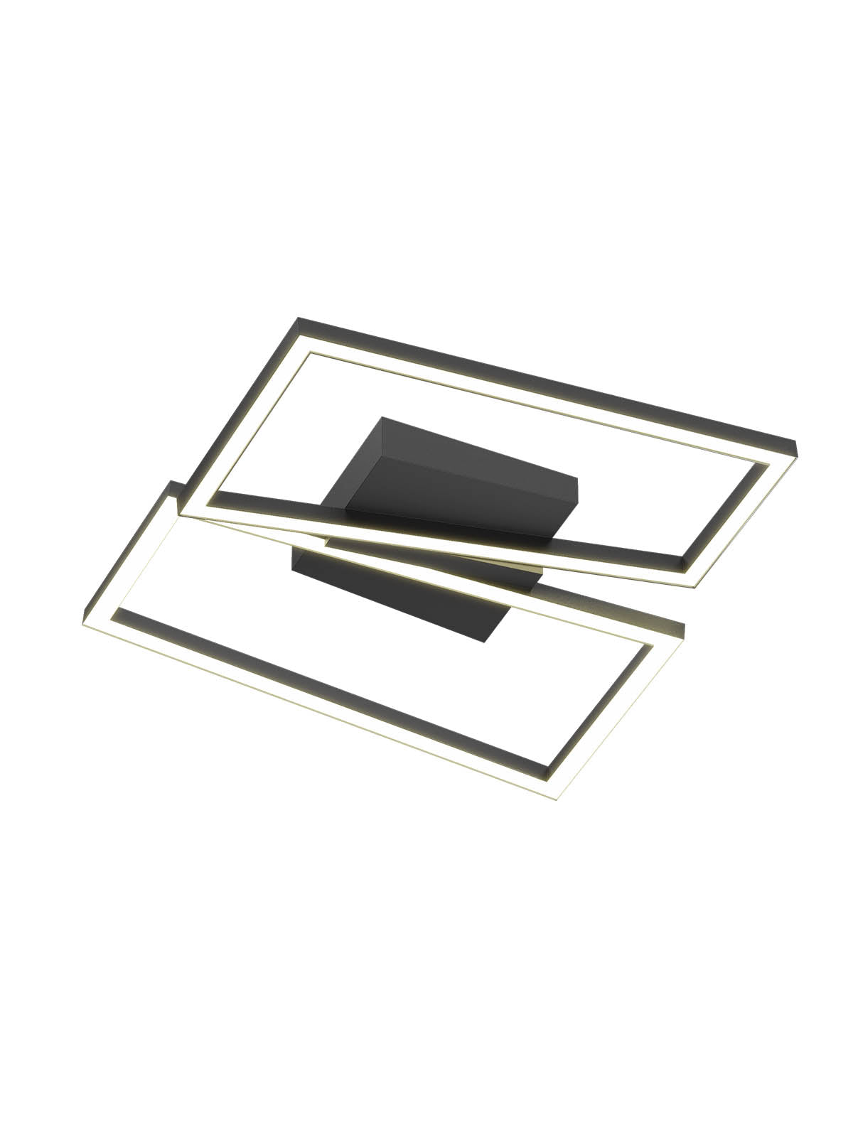 Плафон LED SLASH 30W CCT 3000K/6000K D500*500MM черен