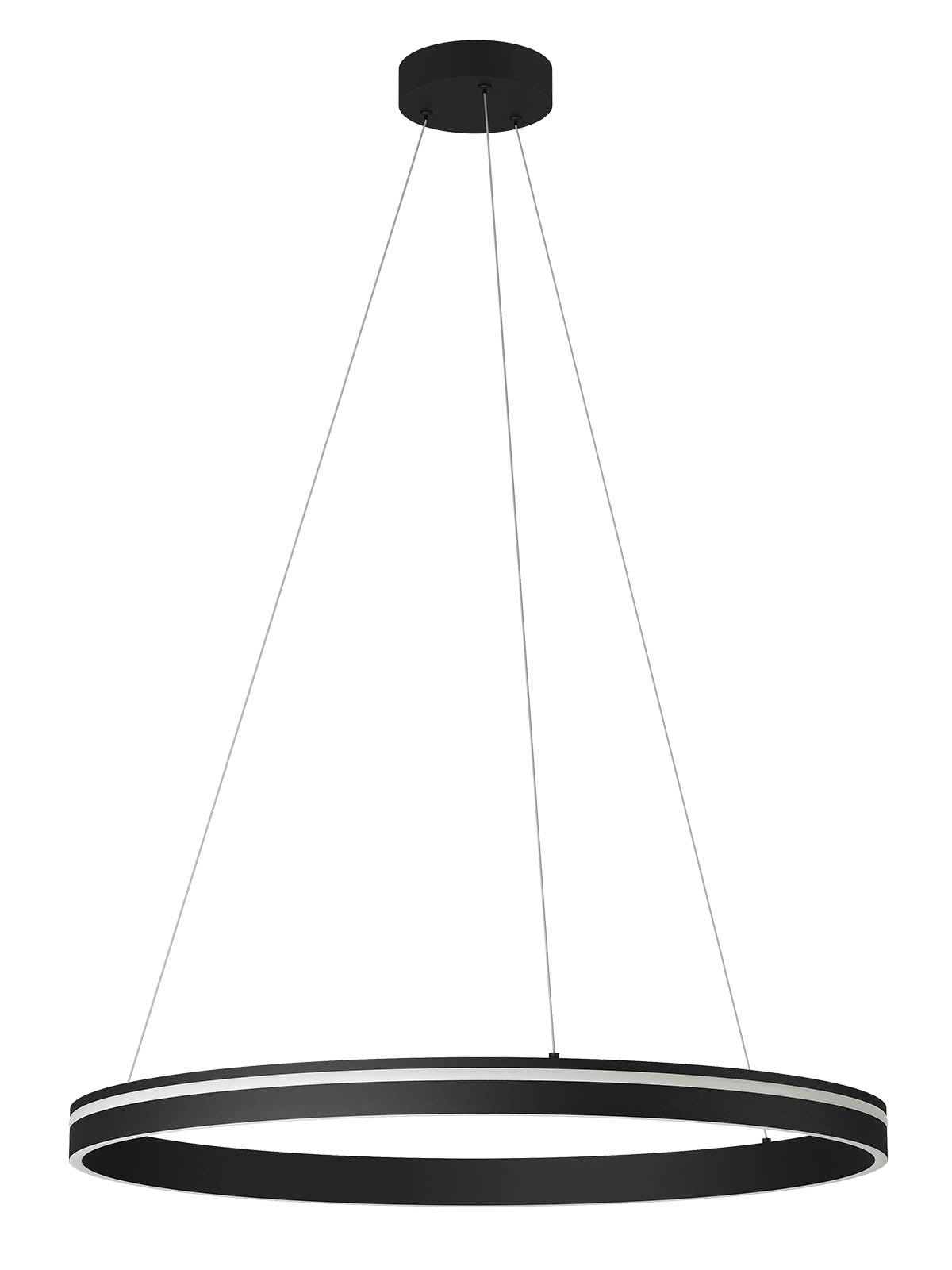 Висящо LED осветително тяло VALDIS 54W 3000K/4000K D783 черен