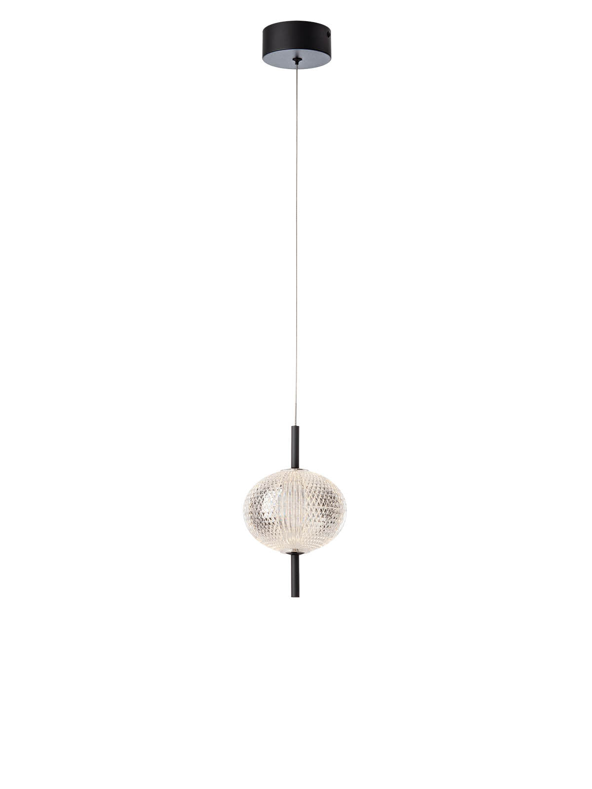 Висящо LED осветително тяло VENTURA 1X6W 3000K черен