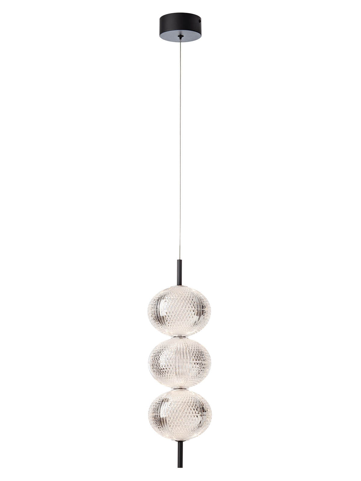 Висящо LED осветително тяло VENTURA 3X 20W 3000K черен