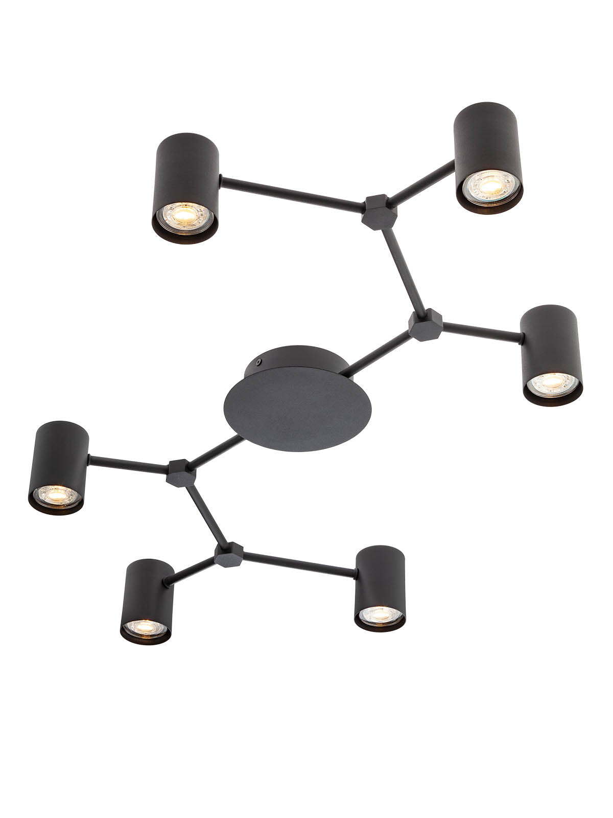 Плафон WEBB 6*GU10 BK