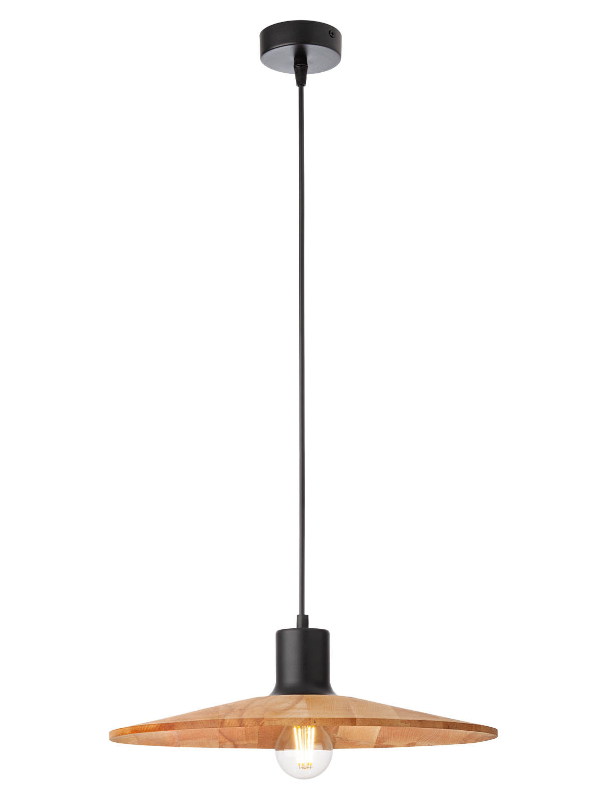 Висящо осветително тяло FRESNO 1*42W E27 D400 BK