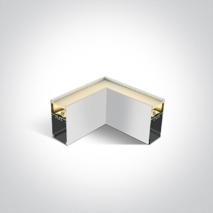 Бял UGR19 LED CORNER 8W WW (топло бяло) за 38150A 38151A 230V