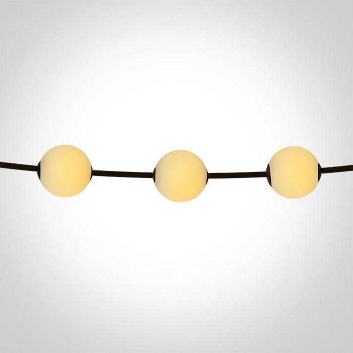 Черен STRING LIGHTS 5,5 м 6x1W EW IP65 24V
