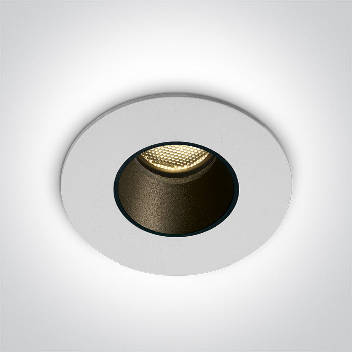 Бял LED 2W CW (студено бяло) 700mA IP65 Dark-Light (задълбочен оптичен конус)