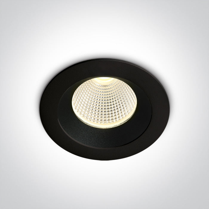 Черен/Черен LED 3W ТБ (Топло Бял) 350mA Dark-Light (Дълбок оптичен конус)