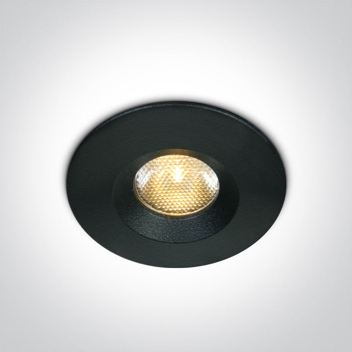 Черен COB LED WW (топло бяло) 3W 700mA IP65