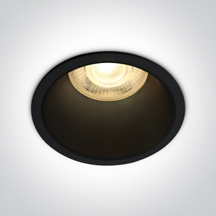 Черен GU10 10W Черен REFLECTOR Dark-Light (задълбочен оптичен конус)