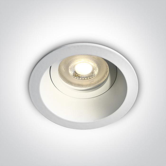 Бял 10W GU10 Dark-Light (задълбочен оптичен конус)