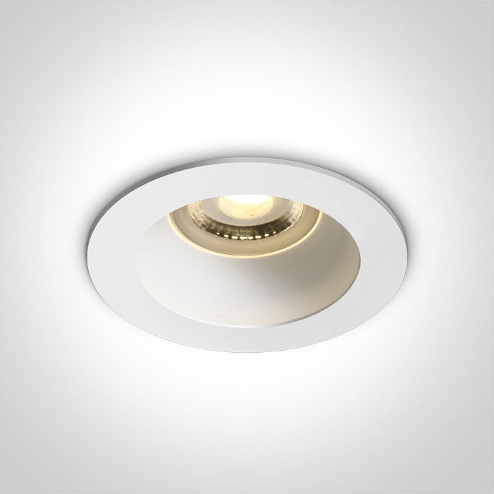 Бял GU10 10W Бял REFLECTOR Dark-Light (задълбочен оптичен конус)