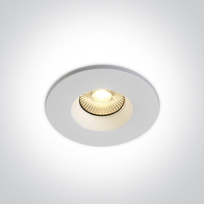 Бял FIRE RATED 7W WW (топло бяло) IP65 230V С димиране