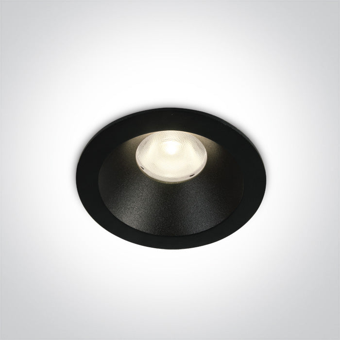 Черен 8W WW (топло бяло) 36° IP20 230V Dark-Light (задълбочен оптичен конус)