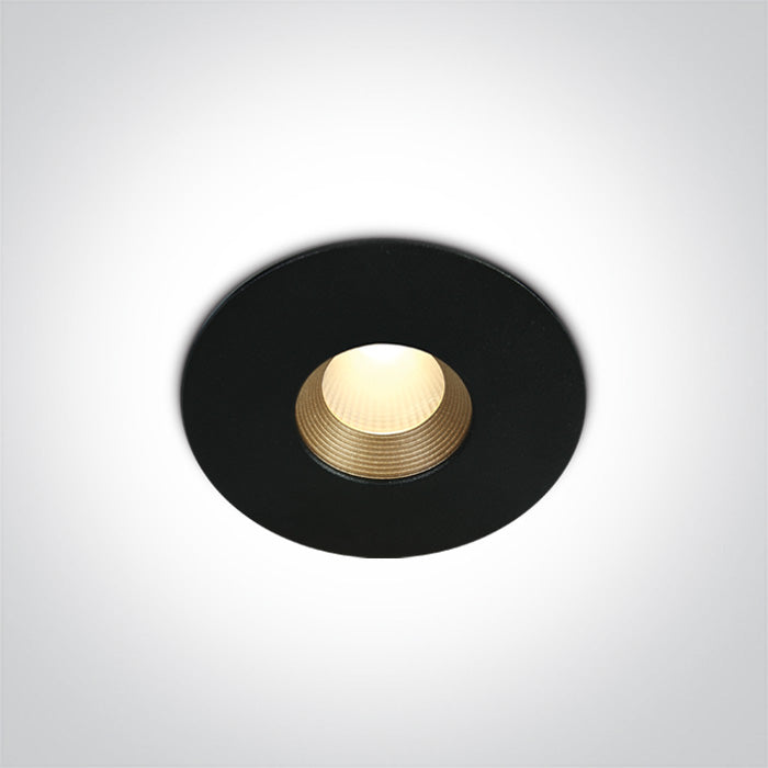 Черен COB LED 8W WW (топло бяло) 36° IP54 230V Dark-Light (задълбочен оптичен конус)