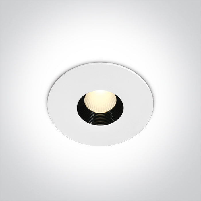 Бял COB LED 8W WW (топло бяло) 36° IP54 230v Dark-Light (задълбочен оптичен конус)
