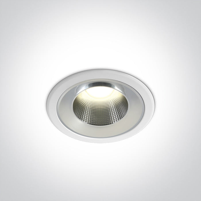 Бял LED 10W IP54 CW (студено бяло) 230V Dark-Light (задълбочен оптичен конус)