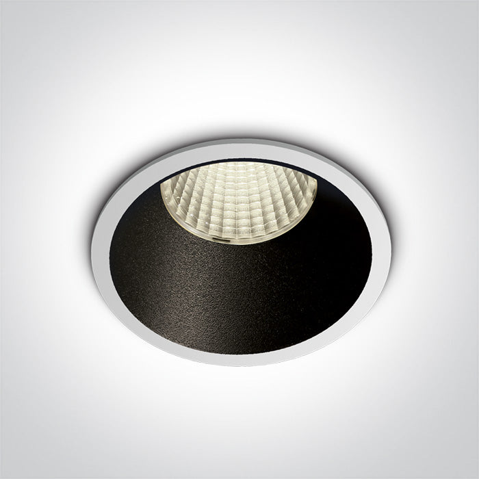 Бял LED 12W CW (студено бяло) 700mA Dark-Light (задълбочен оптичен конус)