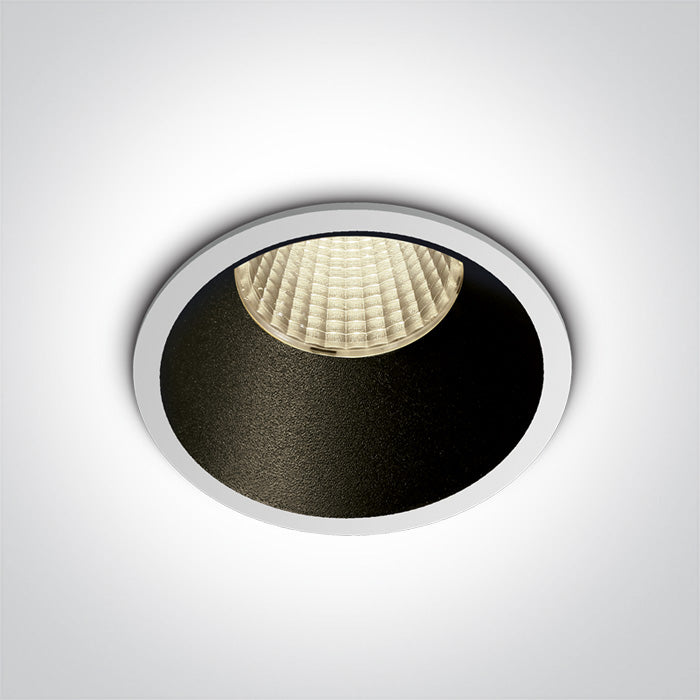 Бял LED 12W WW (топло бяло) 700mA Dark-Light (задълбочен оптичен конус)