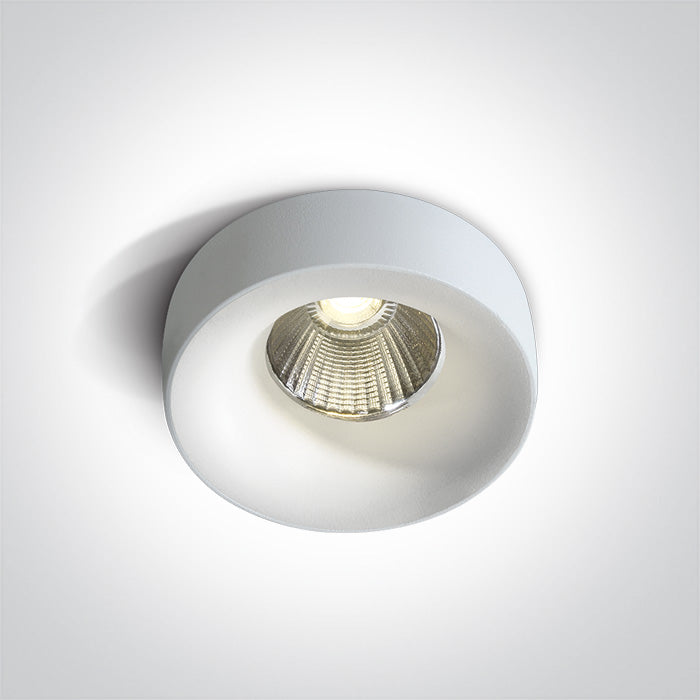Бял COB 12W WW (топло бяло) 700mA Dark-Light (задълбочен оптичен конус) IP65