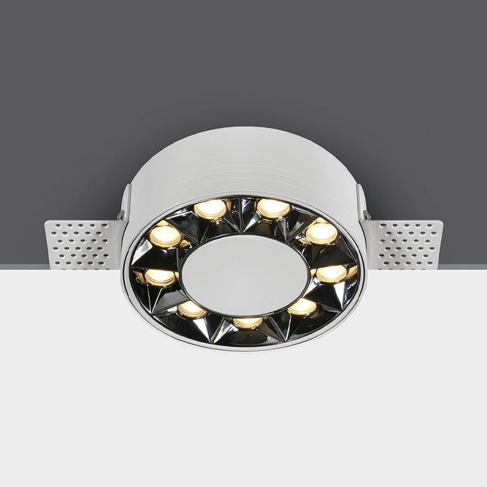 Бял Безрамков 12W WW (топло бяло) IP20 38° 230V Dark-Light (задълбочен оптичен конус)