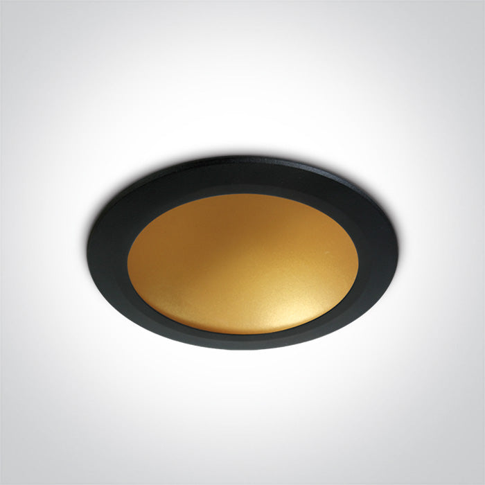 Черен Dark-Light (задълбочен оптичен конус) LED 16W WW (топло бяло) IP20 230V