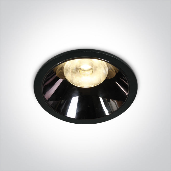 Черен LED 18W WW (топло бяло) IP20 36° 500mA Dark-Light (задълбочен оптичен конус)