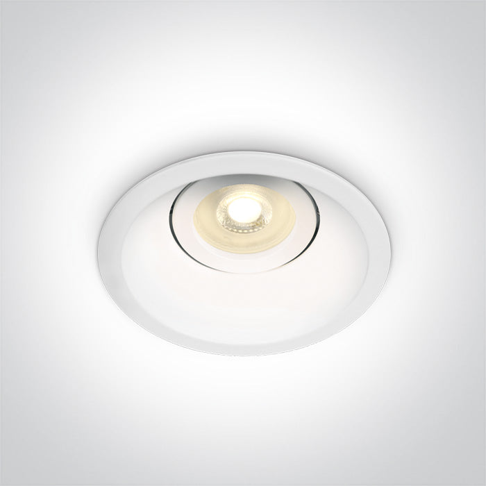 Бял GU10 10W Dark-Light (задълбочен оптичен конус) Регулируем