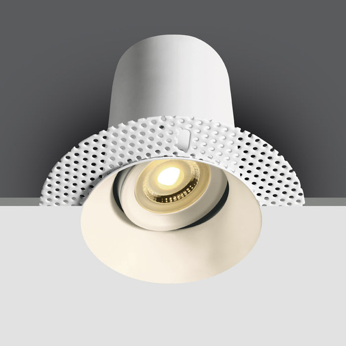 Бял Безрамков FIRE RATED GU10 10W Dark-Light (задълбочен оптичен конус)