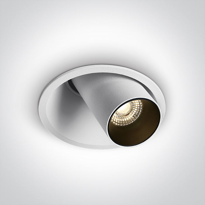 Бял COB 6,5W CCT (регулируем цвят на светлината) 700mA Регулируем Dark-Light (задълбочен оптичен конус)