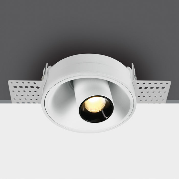 Бял COB LED 7W Безрамков WW (топло бяло) 38° Регулируем Dark-Light (задълбочен оптичен конус) 230V