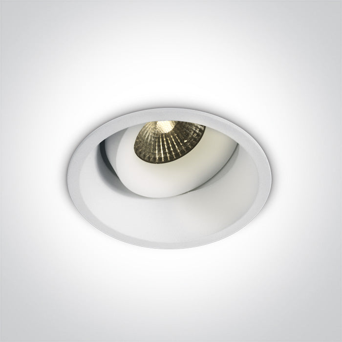 Бял 6,5W CCT (регулируем цвят на светлината) 700mA IP54 Регулируем Dark-Light (задълбочен оптичен конус)
