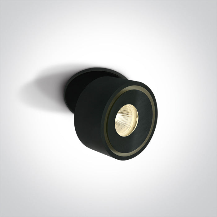 Черен COB LED 8W WW (топло бяло) IP20 230V